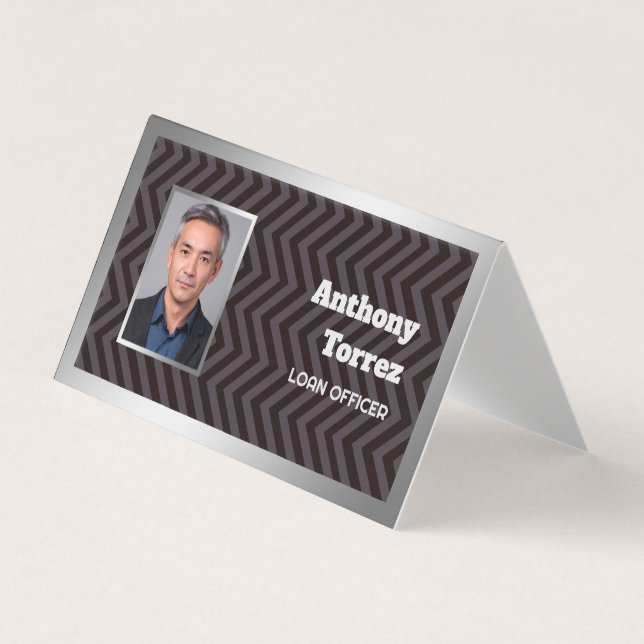 Loan Officer Custom Photo Business Card (Front)