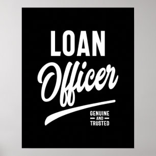 Loan Officer Job Title Gift Poster