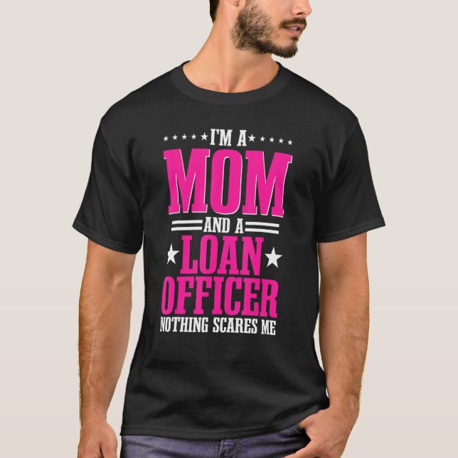 Loan Officer Mum Bank Teller Mortgagee Banker Moth T-Shirt (Front)