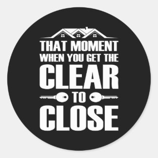 Loan Underwriter Professional Lender Morte Loan Of Classic Round Sticker