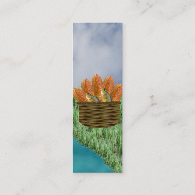 Loaves and Fishes Bookmark Mini Business Card (Front)