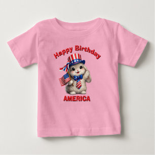 Lob Bunny (5ai) Patriotic Kid T-Shirt