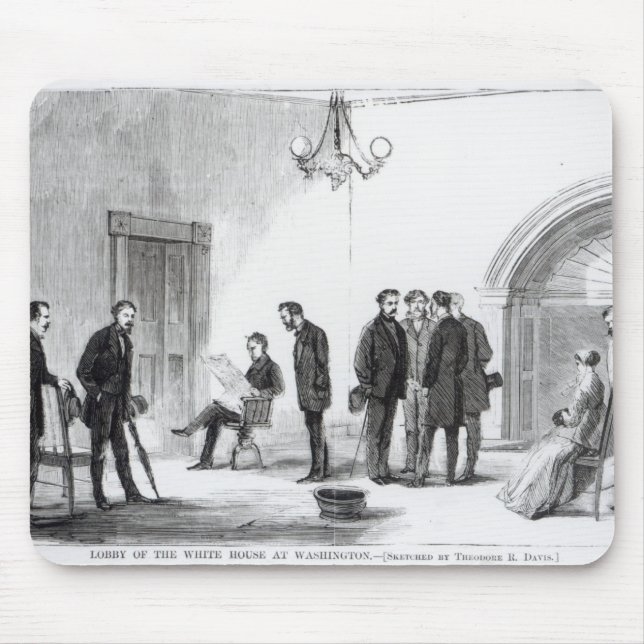 Lobby of the White House at Washington Mouse Pad (Front)