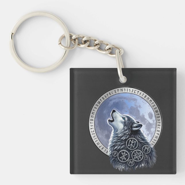 Lobo de Odín Key Ring (Front)