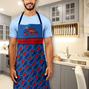 Lobser For Supper Pattern Bib Apron