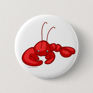 Lobster 6 Cm Round Badge