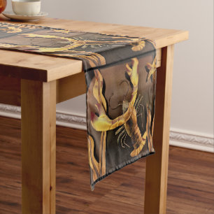 Lobster Abstract Art Long Table Runner