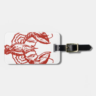 Lobster Art, King of Seafood Gifts Luggage Tag