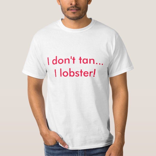 Lobster beach shirt. T-Shirt (Front)