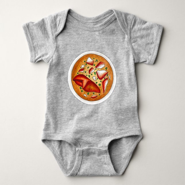 Lobster Bisque Soup Seafood Food Cooking Cuisine Baby Bodysuit (Front)