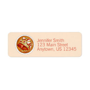 Lobster Bisque Soup Seafood Food Cooking Maine ME Return Address Label