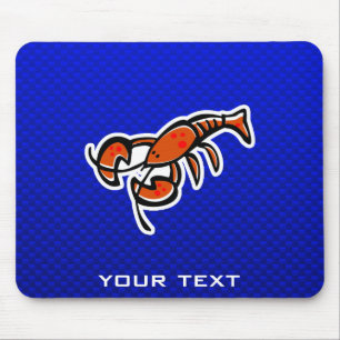 Lobster; Blue Mouse Pad