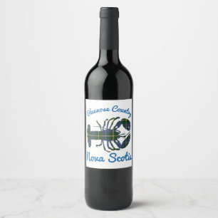 lobster Bluenose Country Nova Scotia wine label