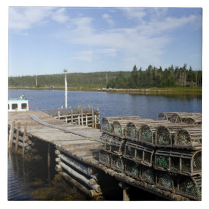 Lobster Boat, Mushaboom, Nova Scotia, Canada Ceramic Tile