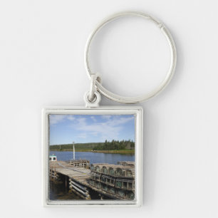 Lobster Boat, Mushaboom, Nova Scotia, Canada Key Ring