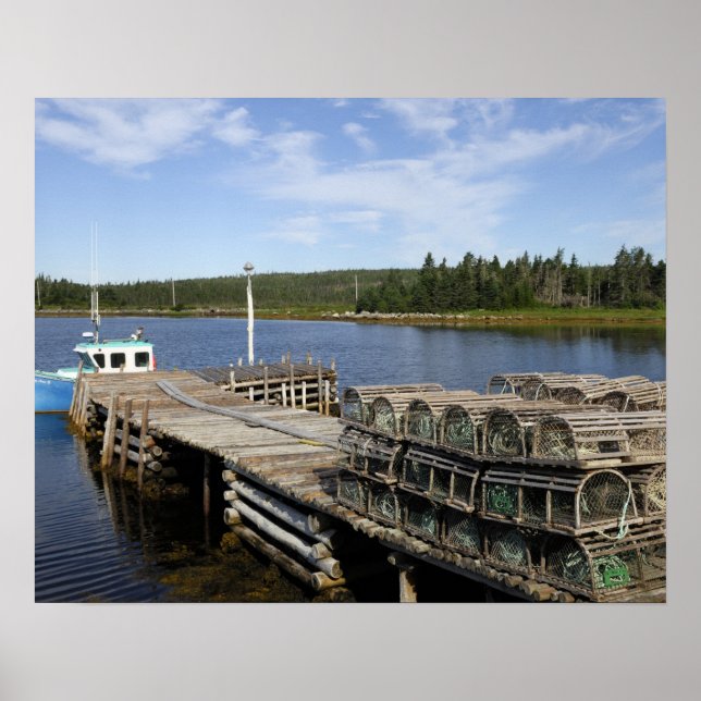 Lobster Boat, Mushaboom, Nova Scotia, Canada Poster (Front)