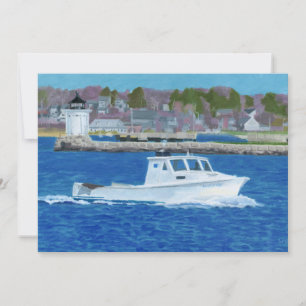 Lobster Boat Portland, Maine Invitation