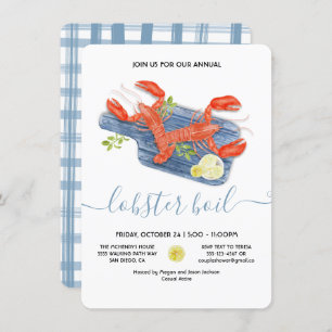Lobster Boil Bake Invitation