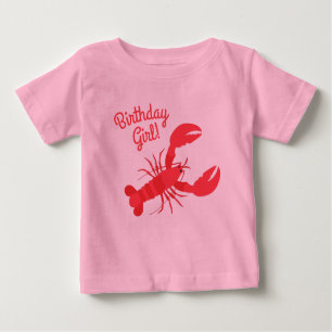 Lobster Boil Birthday Party Cute Kids Baby T-Shirt