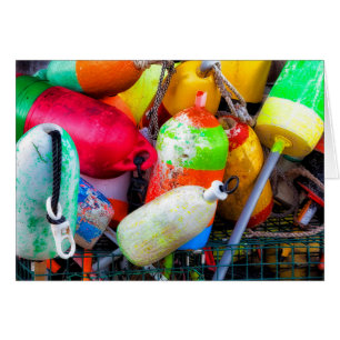 Lobster buoys at Bass Harbour