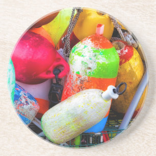 Lobster buoys at Bass Harbour Coaster