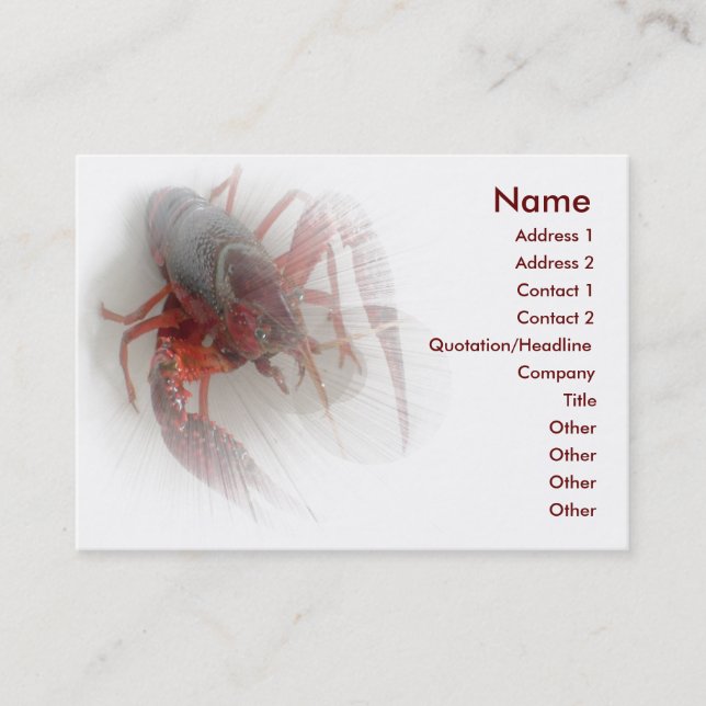Lobster Business Card (Front)