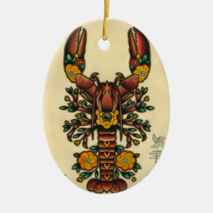 lobster ceramic ornament