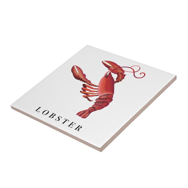 Lobster Ceramic Tile (Side)
