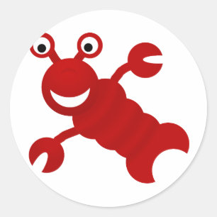 lobster classic round sticker