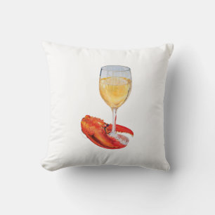Lobster Claw and Wine Cushion