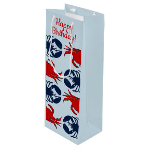 Lobster Crab Masculine Custom Occasion Gift Bag