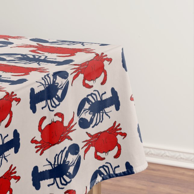 Lobster Crabs Seafood Crustaceans Tablecloth (In Situ)