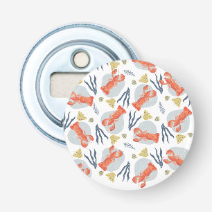 Lobster Crawfish Seafood Under Water Pattern Bottle Opener