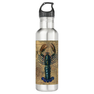 Lobster Crawfish Shellfish Seafood Ocean 710 Ml Water Bottle