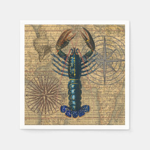 Lobster Crawfish Shellfish Seafood Ocean Napkin