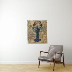 Lobster Crawfish Shellfish Seafood Ocean Tapestry