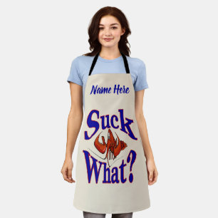 Lobster, Crayfish, Crawfish add text, Apron