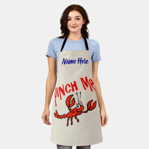 Lobster, Crayfish, Crawfish add text, Apron