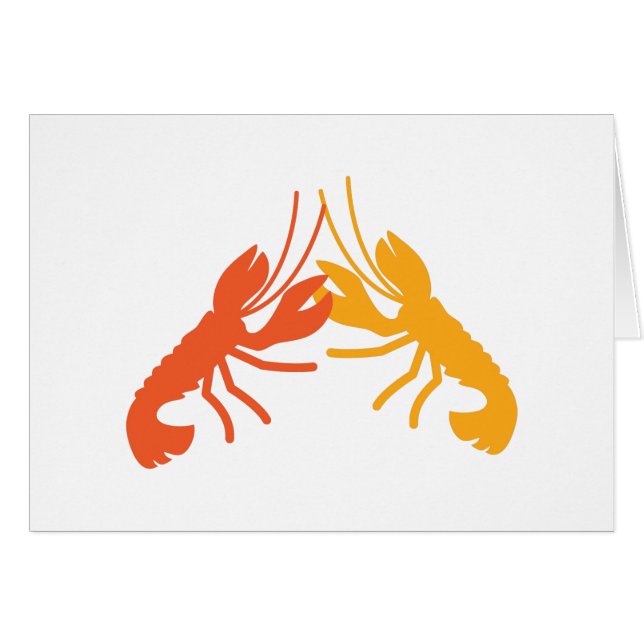 LOBSTER crayfish fighting (Front Horizontal)