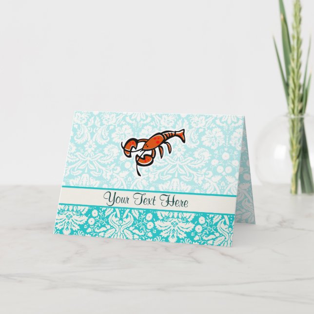 Lobster; Cute Card (Front)