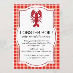 Lobster Feast Party Invitation