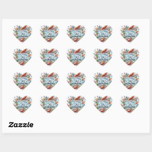 Lobster Festival Heart Sticker