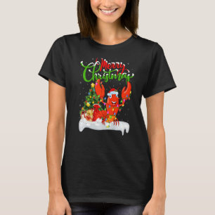 Lobster Fish  Xmas Decorations Santa Lobster Chris T-Shirt
