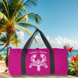 Lobster-Fisherman Core-Hawaiian-Pink Duffle Bag