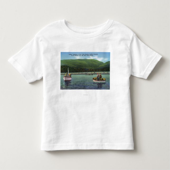 Lobster Fishermen on Otter Creek Hard at Work Toddler T-Shirt (Front)