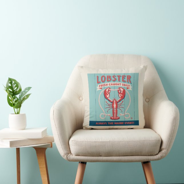 Lobster Fresh Caught Daily | Maine Cushion (Chair)
