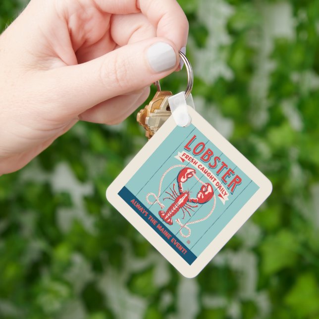 Lobster Fresh Caught Daily | Maine Key Ring (Hand)