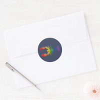Lobster Graphic with Pride Rainbow Stripes