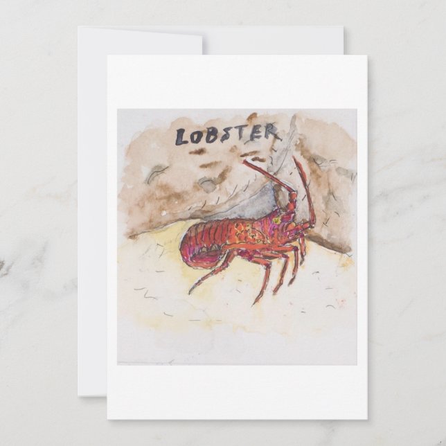 Lobster Greeting Card (Front)