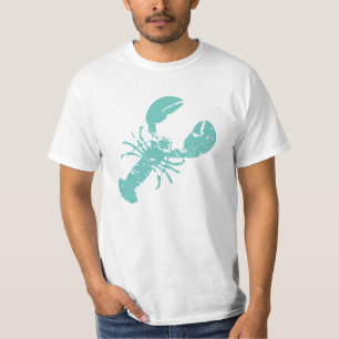 Lobster Grunge Blue Crustacean T-Shirt